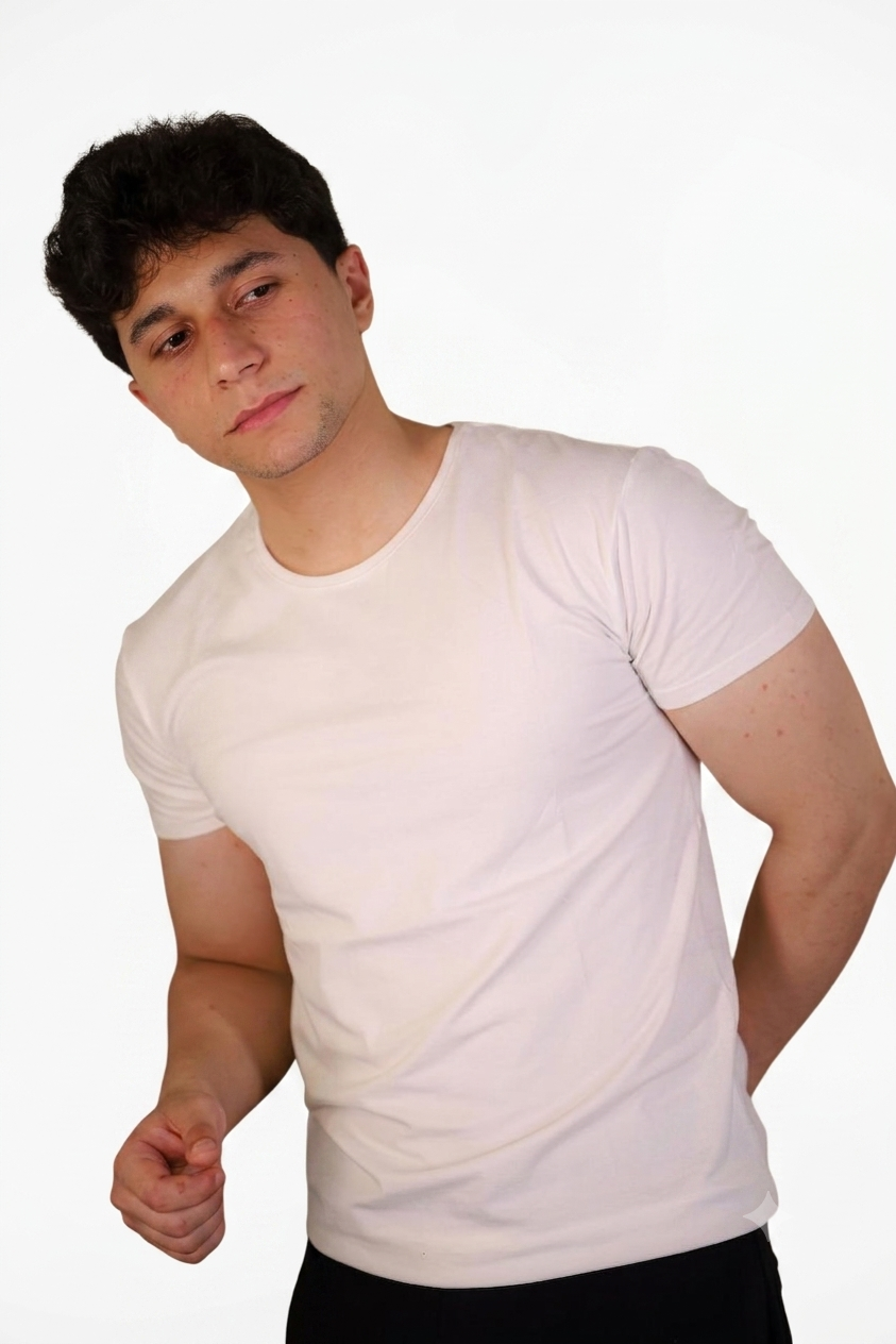 Basic White Slim Fit T-Shirt