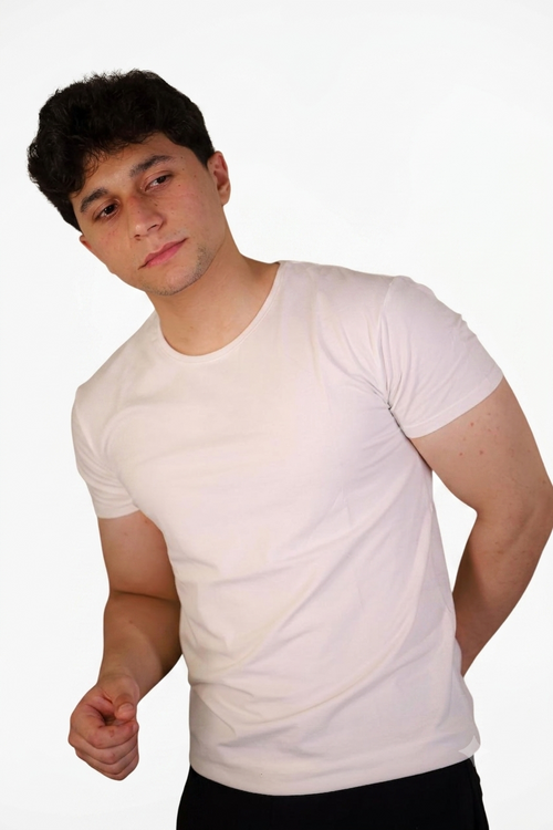 Basic White Slim Fit T-Shirt