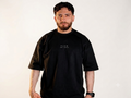 Flow Oversized Tee — Black