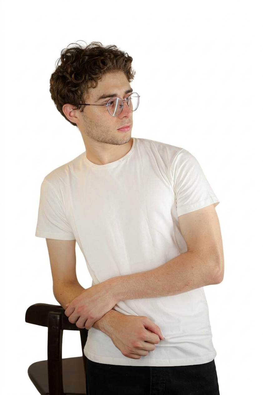 Basic White Slim Fit T-Shirt