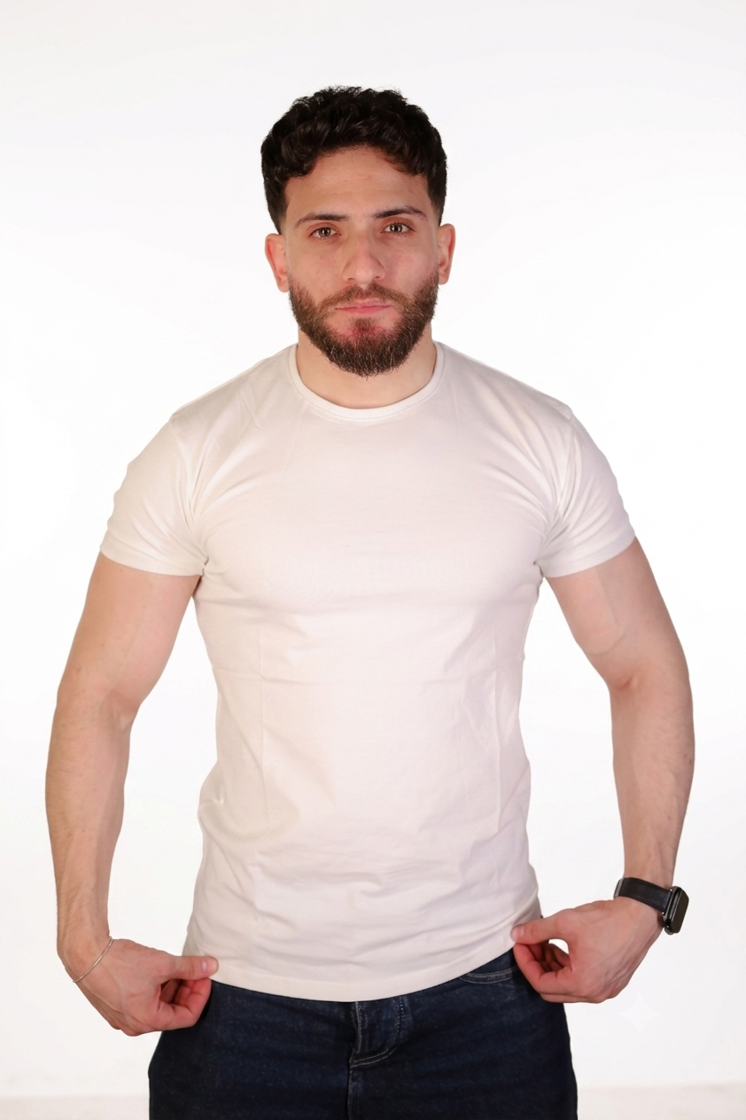 Basic White Slim Fit T-Shirt