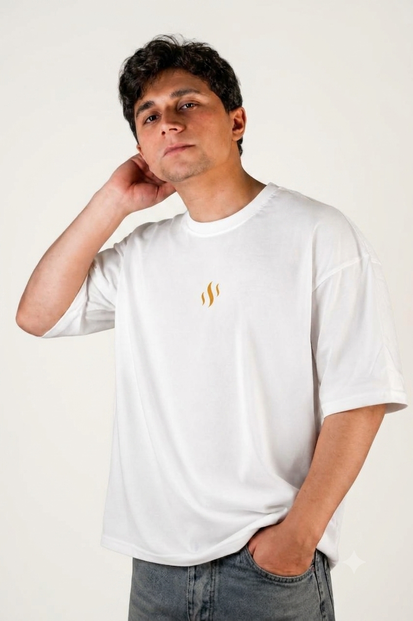 Ember Oversized Tee — White
