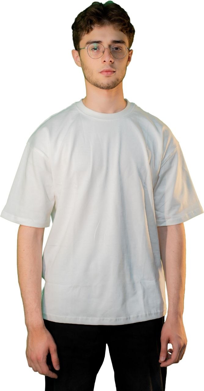 Oversized Crew Neck T-Shirt – Off White
