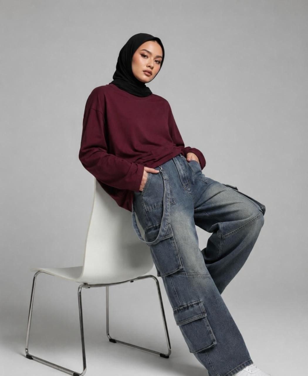 Oversized Long Sleeve T-Shirt