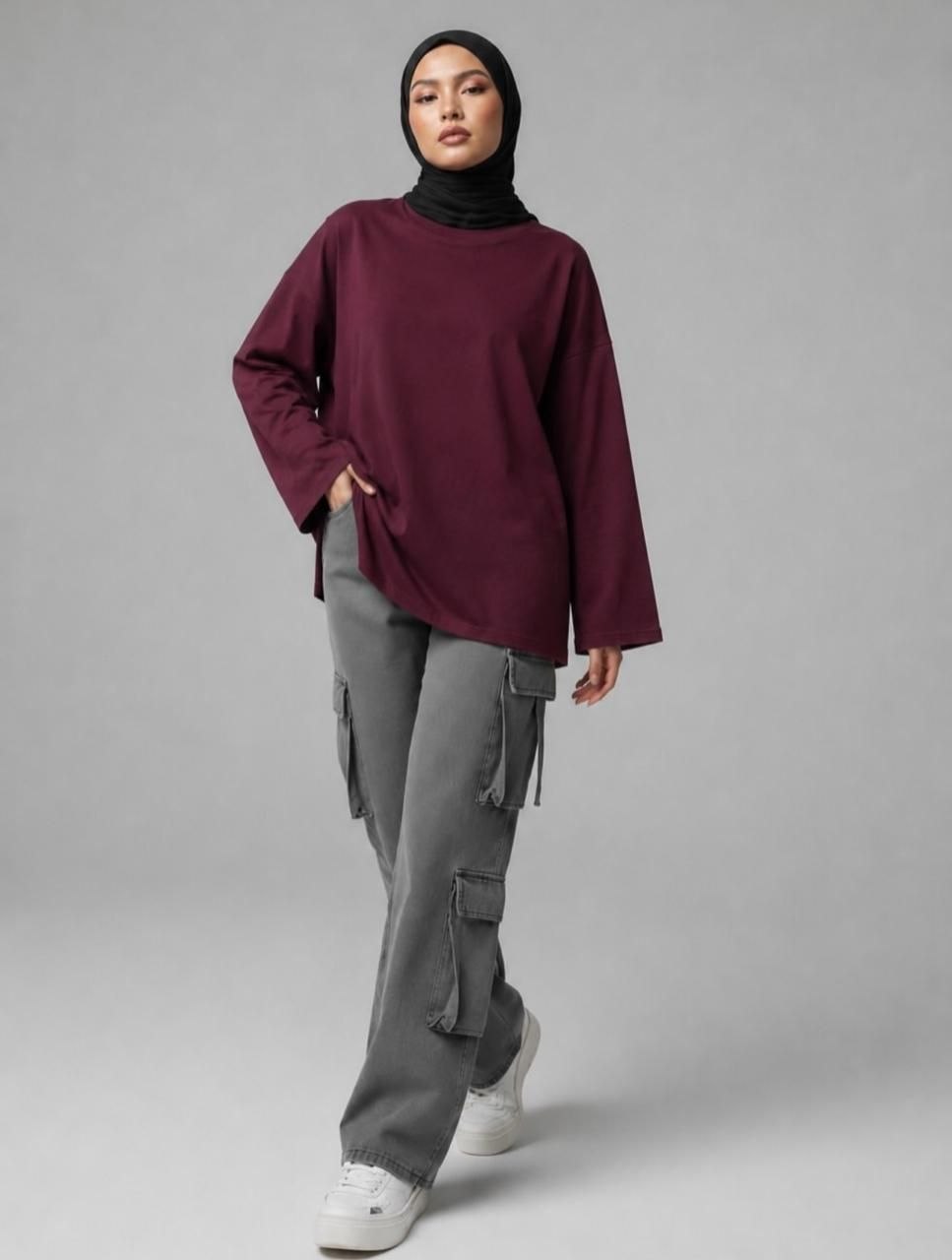 Oversized Long Sleeve T-Shirt