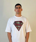 Crimson Shield Oversized Tee